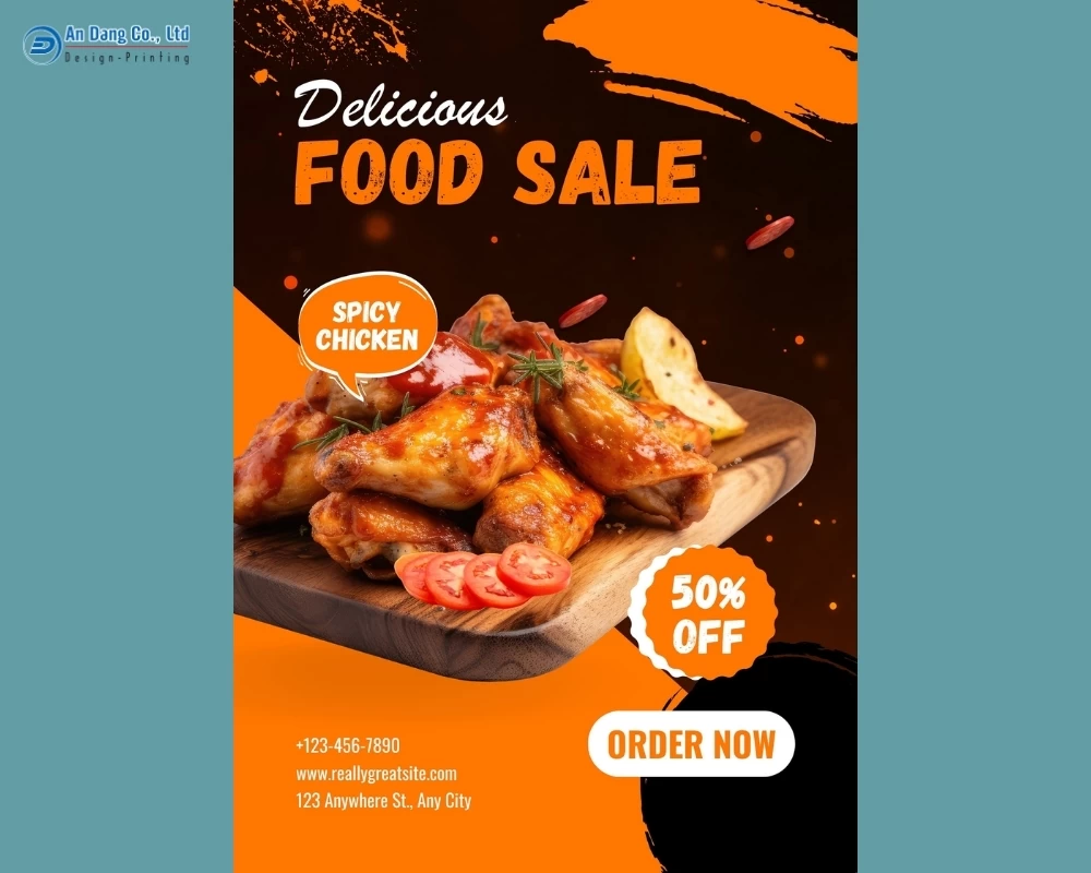 Mẫu 27 - tờ rơi quán ăn hấp dẫn