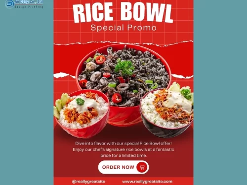 Mẫu 28 - tờ rơi giới thiệu quán cơm