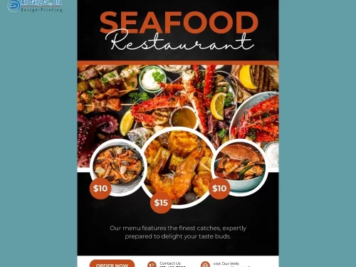 Mẫu 32 - tờ rơi quảng cáo nhà hàng hải sản