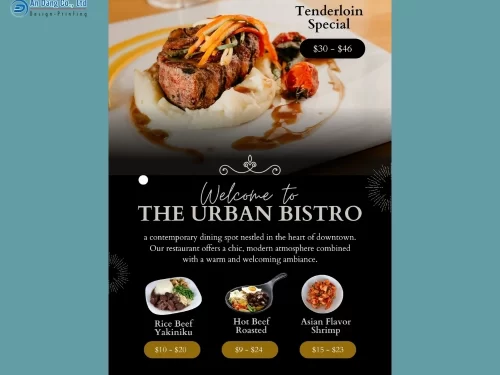 Mẫu 36 - tờ rơi nhà hàng cao cấp