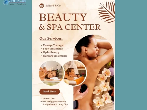 Mẫu 12 - tờ rơi spa đơn giản