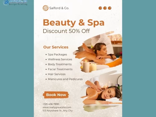 Mẫu 14 - tờ rơi spa quảng cáo giảm giá 50%