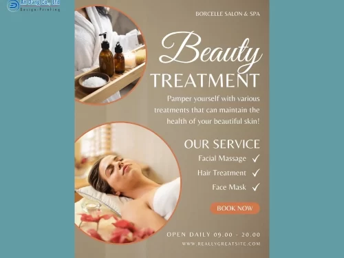 Mẫu 15 - tờ rơi quảng cáo đơn vị spa làm đẹp