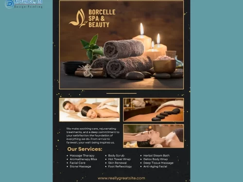 Mẫu 18 - tờ rơi spa đẹp mắt, nổi bật