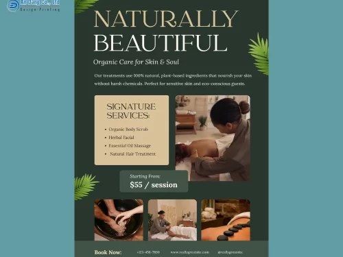 Mẫu 5 - tờ rơi spa chuyên nghiệp, độc đáo