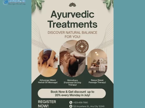 Mẫu 6 - tờ rơi quảng cáo các gói spa kèm ưu đãi