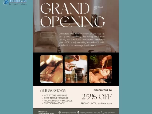 Mẫu 8 - tờ rơi quảng cáo việc khai trương spa