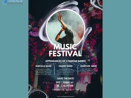 Mẫu 9 - tờ rơi lễ hội âm nhạc