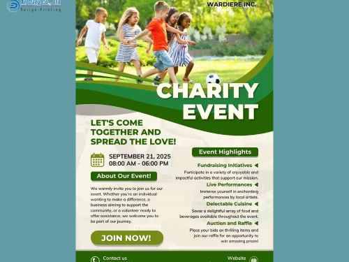 Mẫu 12 - tờ rơi tuyên truyền sự kiện từ thiện