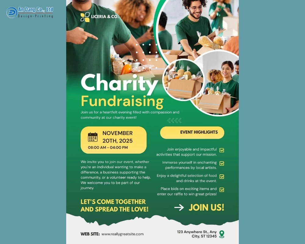 Mẫu 13 - tờ rơi sự kiện gây quỹ từ thiện