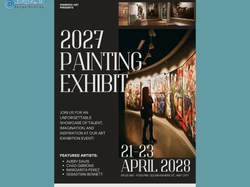 Mẫu 14 - tờ rơi quảng cáo buổi triển lãm tranh