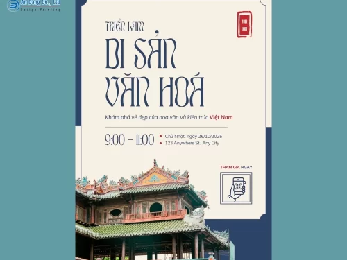 Mẫu 1 - tờ rơi giới thiệu sự kiện triển lãm di sản văn hóa