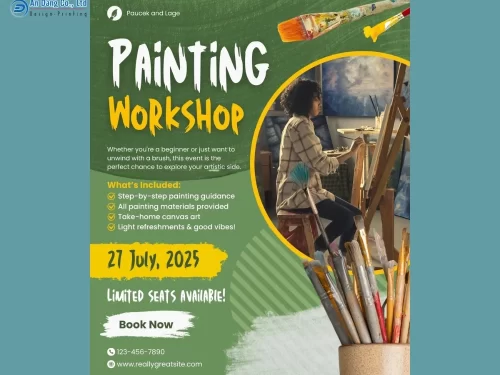Mẫu 5 - tờ rơi sự kiện workshop vẽ tranh