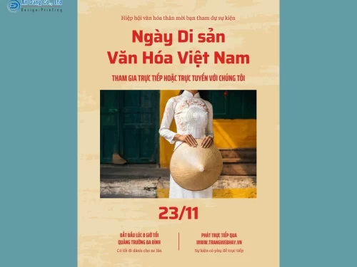 Mẫu 7 - tờ rơi sự kiện Ngày di sản văn hóa Việt Nam