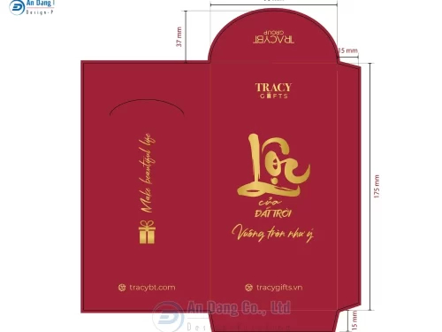 Mẫu 12 - bao lì xì 2026 theo yêu cầu cho shop Tracy Gifts