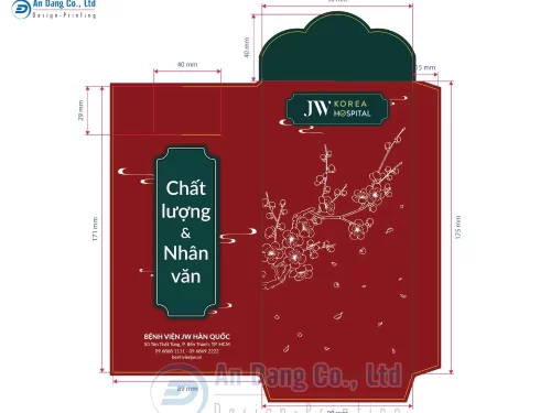Mẫu 16 - bao lì xì Xuân Bính Ngọ cho bệnh viện JW Hàn Quốc