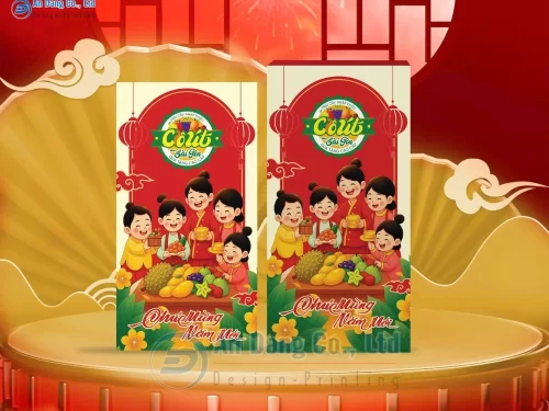Mẫu 3 - bao lì xì bắt mắt, sinh động cho shop Cô Út Sài Gòn