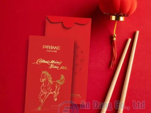 Mẫu 9 - bao lì xì Xuân Bính Ngọ sang trọng, cao cấp cho doanh nghiệp PRIME FACADE