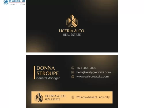 Mẫu 15 - name card bất động sản độc đáo, thu hút