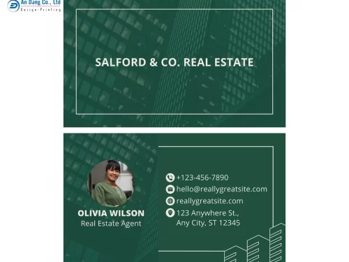 Mẫu 16 - danh thiếp bất động sản ấn tượng