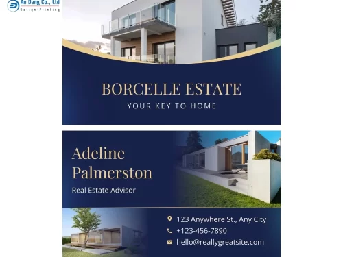 Mẫu 17 - name card bất động sản cao cấp
