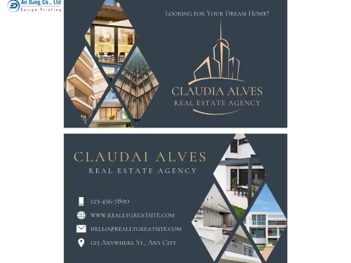 Mẫu 20 - danh thiếp bất động sản độc đáo, thu hút
