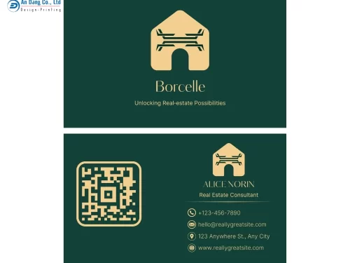 Mẫu name card bất động sản có cung cấp đầy đủ thông tin