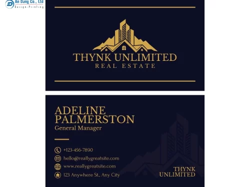 Mẫu 3 - danh thiếp bất động sản nổi bật