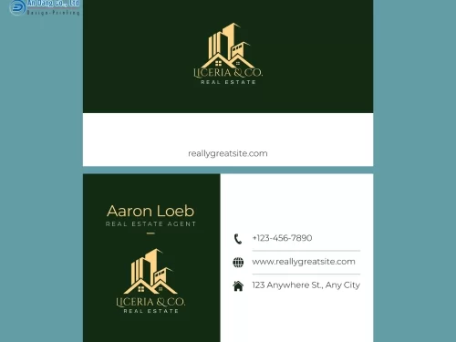 Mẫu 5 - card visit bất động sản đẹp mắt
