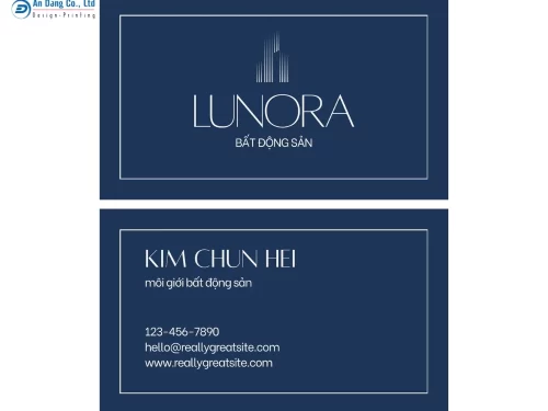 Mẫu name card bất động sản
