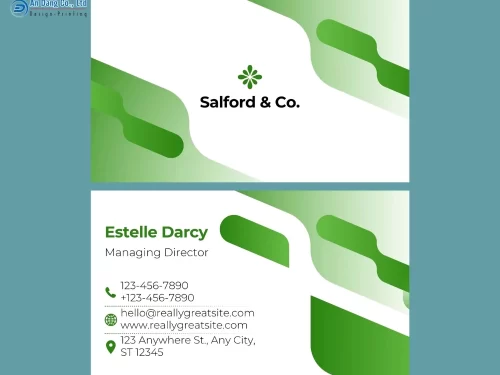 Mẫu 11 - card visit giám đốc phong cách hiện đại, thân thiện