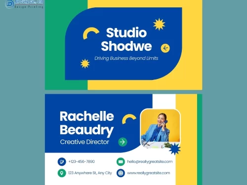 Mẫu 12 - danh thiếp giám đốc bắt mắt, sáng tạo