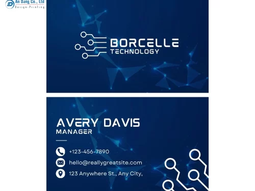 Mẫu 15 - name card giám đốc đẹp mắt cho công ty công nghệ