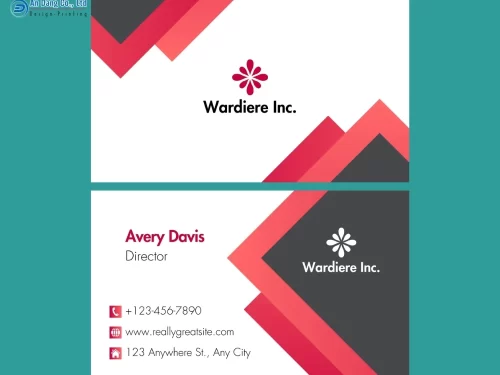 Mẫu 16 - card visit giám đốc cho công ty Wardiere