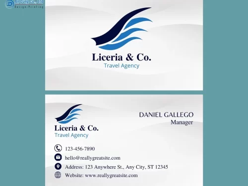 Mẫu 18 - danh thiếp giám đốc cho công ty du lịch