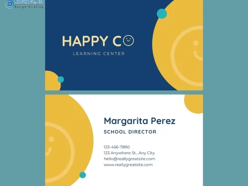 Mẫu 19 - danh thiếp CEO cho trung tâm giáo dục