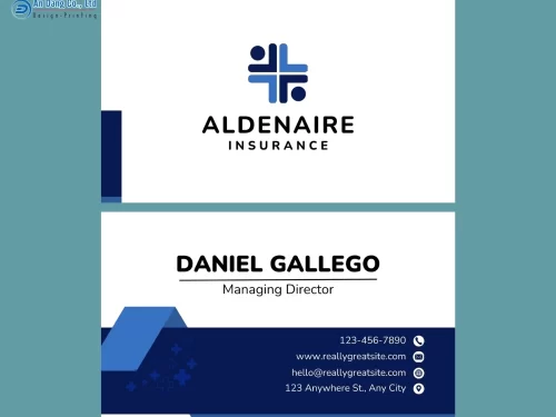 Mẫu 2 - card visit CEO cho công ty bảo hiểm