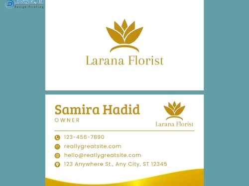 Mẫu 21 - card visit CEO cho đơn vị Larana Florist