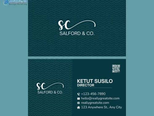 Mẫu 6 - name card CEO cho công ty Salford