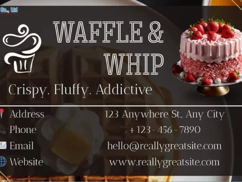 Mẫu 10 - danh thiếp cho tiệm bánh ngọt