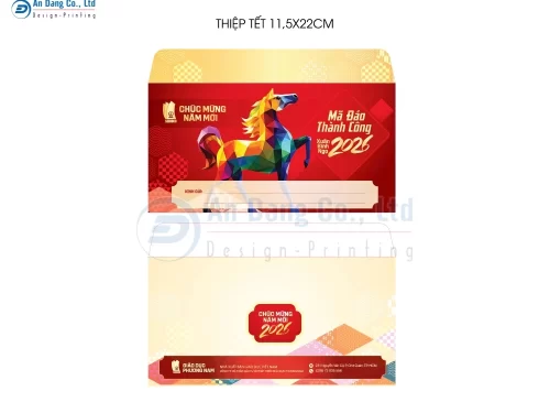 Mẫu phong bì chúc mừng năm mới của In An Đăng