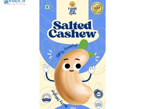 Tem hạt điều đẹp mắt giúp thu hút khách hàng hiệu quả