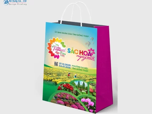 Mẫu túi giấy UBND tuyên truyền sự kiện cho cơ quan UBND tỉnh Đồng Tháp