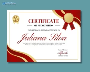 Mẫu giấy chứng nhận