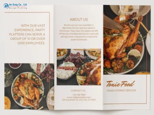 Mẫu brochure quảng cáo đẹp cho nhà hàng