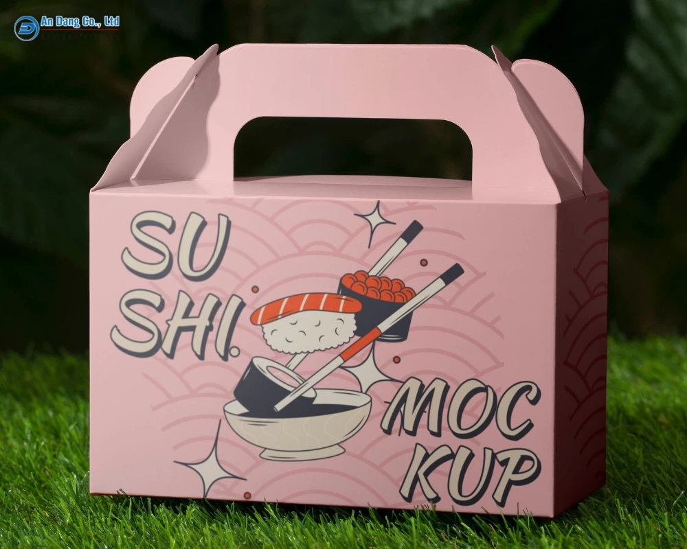Mẫu hộp take away đựng sushi