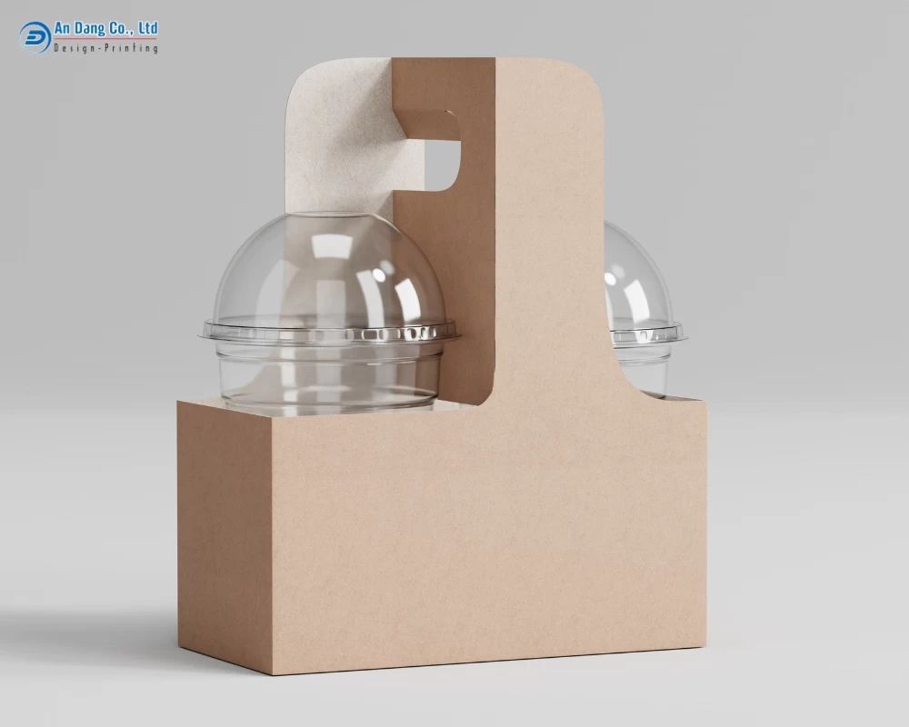 Mẫu hộp take away đựng nước tiện lợi