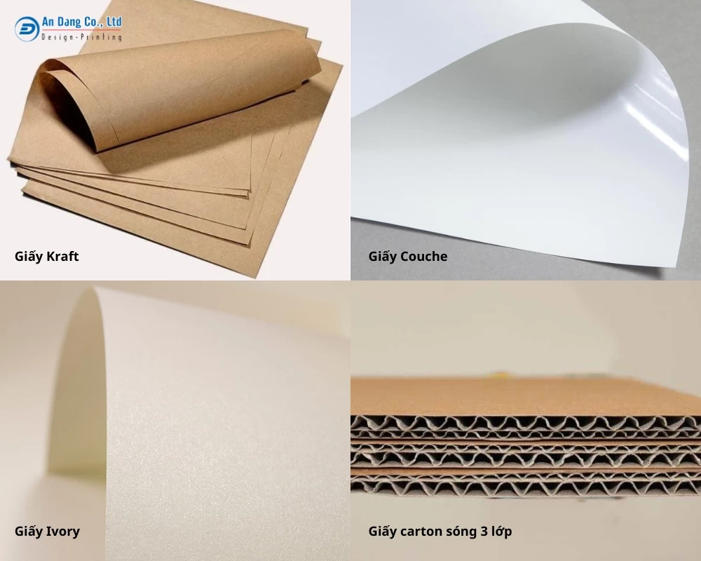 Một số loại giấy in hộp take away phổ biến