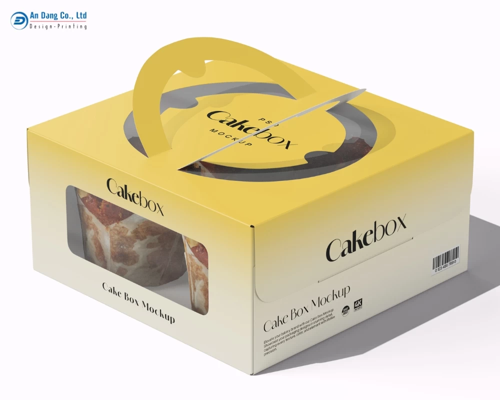 Mẫu hộp giấy đựng bánh kem đẹp