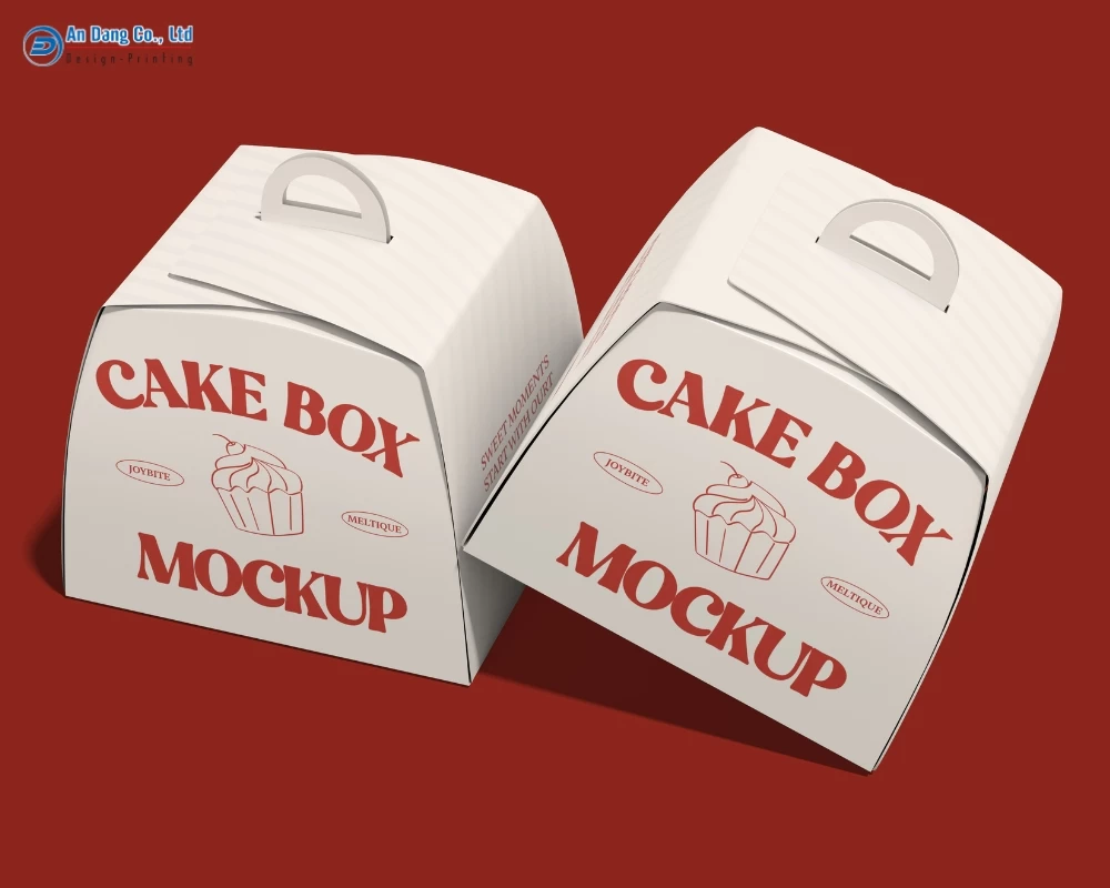 Mẫu hộp take away đựng bánh ngọt